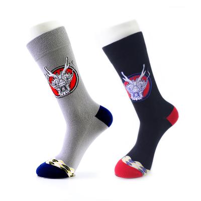 China Dragon Wholesale Logo Customize Plain QUICK DRY Sports Casual Adult Crew Tube Custom Design Cotton Socks for sale