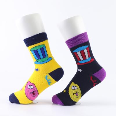 China Wholesale Designer QUICK DRY Colorful Happy Girl and Boy Cotton School Tube Socks for Kids for sale