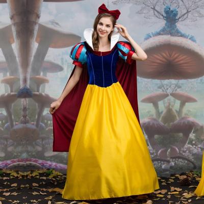 China 2022 New Halloween Snow Nylon/Nylon Snow Dress Cinderella Adult Stage Cinderella Dress White Costume for sale