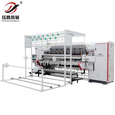 China YuTeng roller computerized industrial multi needle quilting machine for mattress, chain stitch quilting machine for sale