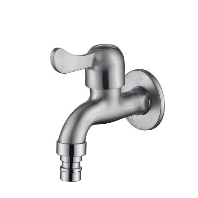 China Sense Faucets wall mounted water tap washing machine water faucet 304 stainless steel for kitchen outdoor garden for sale