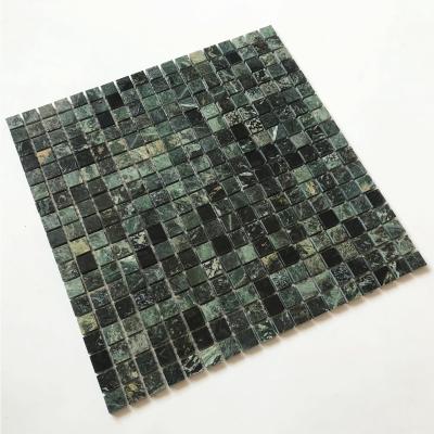 China Modern Hot Sale flower green square rustic mosaic pool tiles for swimming pool decorations for sale