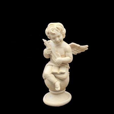 China Modern modern Child Angel Statue Resin outdoor children sculpture stone caring and sculptures for garden decoration for sale