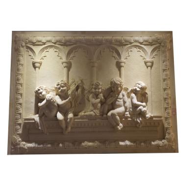 China Modern Modern Relief Sculpture Exterior Wall Cladding Natural sculpture statue wall relief for decoration for sale