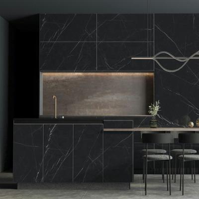 China Glazed tile slab floor for bathroom dining room office 1200x2400mm wall tile bathroom vanity with sintered stone top for sale