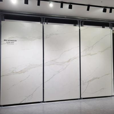 China Wear resistance hot sale white 1600*3200*6 matt large format porcelain tiles for background wall sintered stone slab for sale