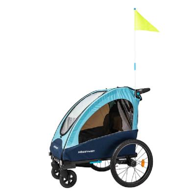 China Waterproof durable kids bike trailer with high quality luxury 3 in1 baby bicycle trailer also can use as baby walker and baby walker for sale