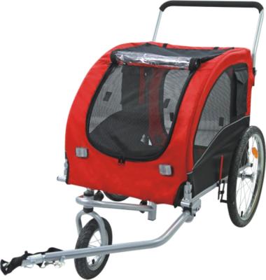 China Sustainable new design fashion dog bicycle bike trailer and pet trailer for sale