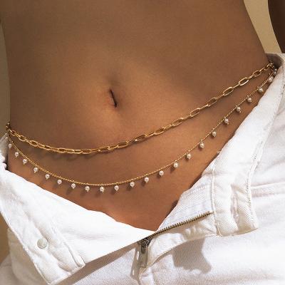 China 2022 TRENDY body chain jewelry for women tarnish free waist jewelry body chain waist chain sexy women for sale