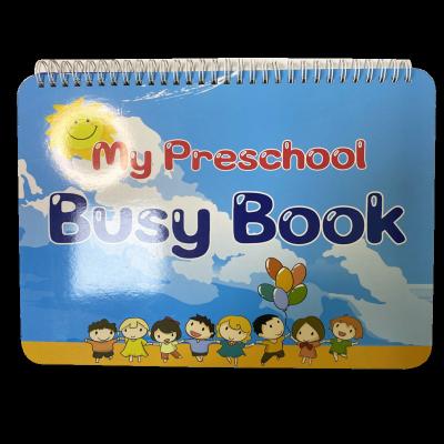 China Magnetic Custom Kindergarten Educational Early Education Book With White Board for sale