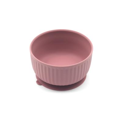 China Stocked Soft Suction 100% BPA Free Silicone Baby Bowl For Kids for sale