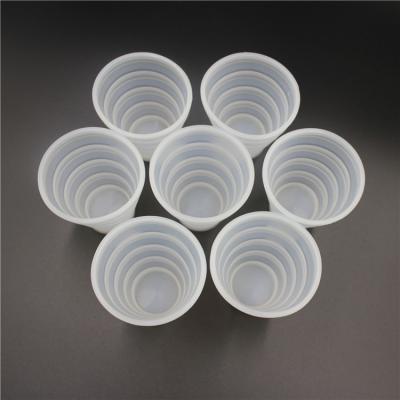 China Quality Sustainable Hospital Use Eco-friendly Reusable Silicone Collapsible Pregnant Woman Urinalysis Cup for sale