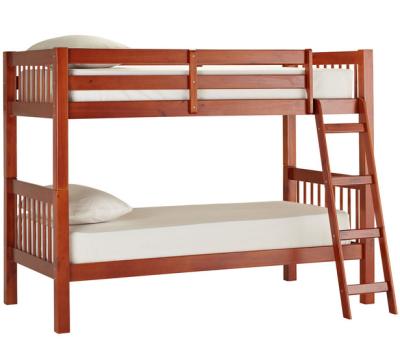 China Cut into single bed from 2 single beds, frame in solid pine wood bed. With the choice of colors the bunk bed can be split for sale