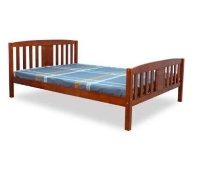 China Solid Wood Double Bed In Double Bed 4'6 White Wood Frame WHITE for sale