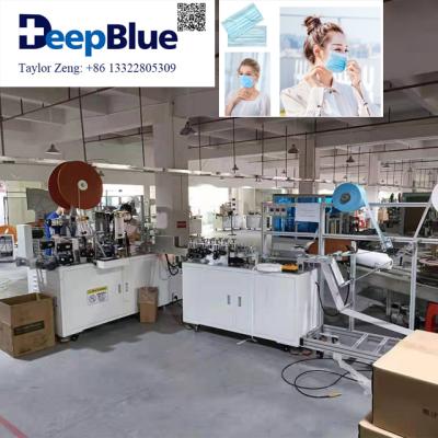 China Factory Automatic Side Folding Earloop Inner Medical Mask Making Machine With Deviation Correcting Device for sale