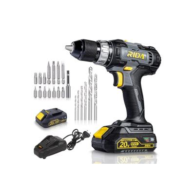 China LED Work Light China Popular Battery Drilling Cordless Drill Power Cordless Handheld Drill Impact Driver for sale