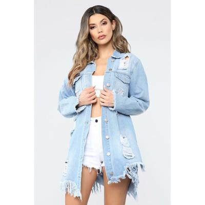 China 2020 Hot Selling QUICK DRY Hot Selling Denim Women Ladies Long Sleeve Sexy Fashion Casual Jacket for sale