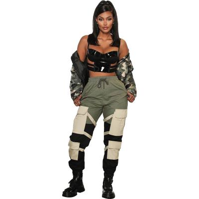 China Anti-Static Women's Cargo Pants Fashion Camouflage Cool Loose Pants Long For Ladies New Arrival Female Biker Autumn Fall Trousers for sale