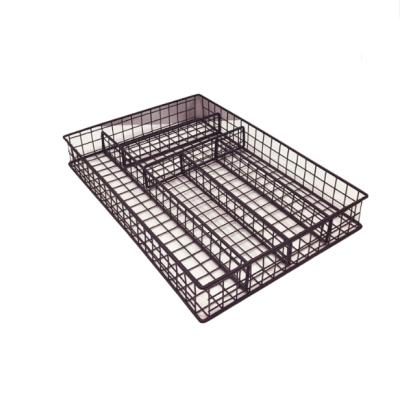 China Black Stocked Morden Stainless Steel Kitchen Dish Drying Rack for sale