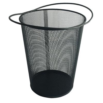 China Stocked classic round stainless steel trash can with handles for sale