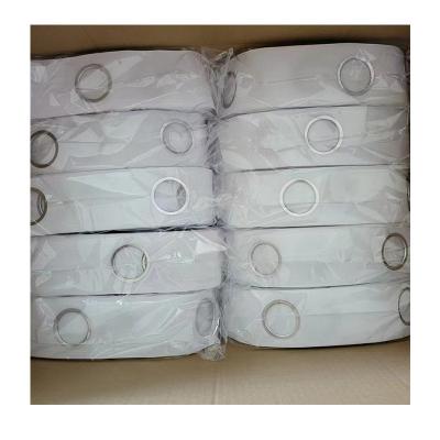 China Factory Wholesale Modern Curtain Accessories White Polyester Curtain Band Eyelets With Holes for sale