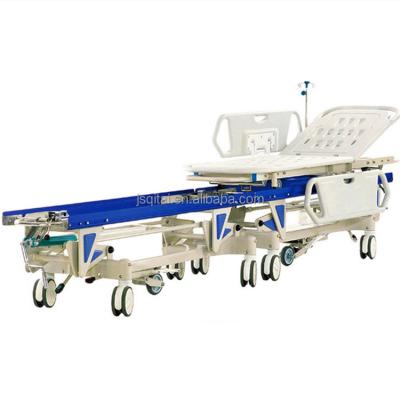 China Metal Emergency Transfer Bed For Hospital Transport Stretcher With Mattress for sale