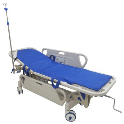 China Metal Hospital Use Ambulance Stretcher Trolley Transfer Patient Bed for sale