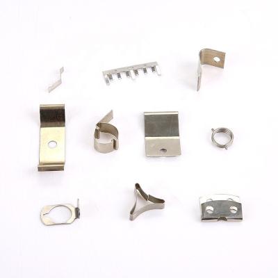 China Bending Machinery Accessory Electrical Brass Stamping Metal Sheet Hardware Metal Shrapnel Flat Terminal Terminal for sale