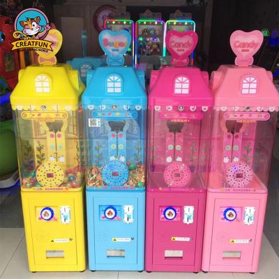 China PC New indoor popular capsule gumball lollipops candy coin operated candy vending machine for sale