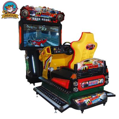 China Indoor Entertainment Hall Popular Coin Operated Speed ​​Dynamics 3D Crazy Car Racing Game Machine For Game Center for sale