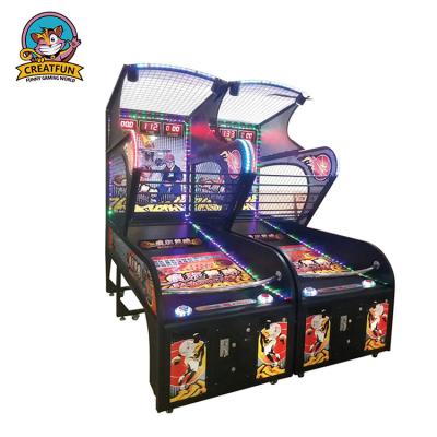 China Indoor Coin Operated Hardware /Wooden Cabinet /Plastic Arcade Basketball Electronic Arcade Game Machine For Game Center for sale