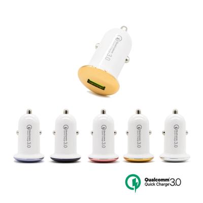 China OEM cheap logo mini car charger qc3.0 mobile phone factory mini car portable charger for sale