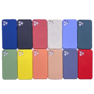 China Hot Sale Candy Color Case For iPhone 12 Mini Lightweight Silicone Case Phone Cover For iPhone 12 Pro Max SJK for sale