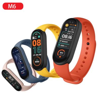 China Wifi 2021 New M6 Band Smart Watch Wristband Blood Pressure Monitor Fitness Color Screen Smartwatch Clock Hours For Xiaomi for sale