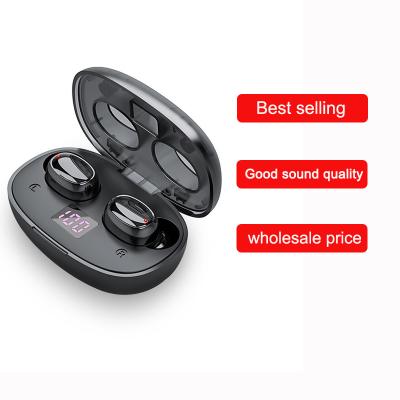 China Wireless High Fidelity 5.0 In-ear Earphone Sound Mic Led Display Earphones Auto Headsets New Mini TWS Dual Earbuds for sale