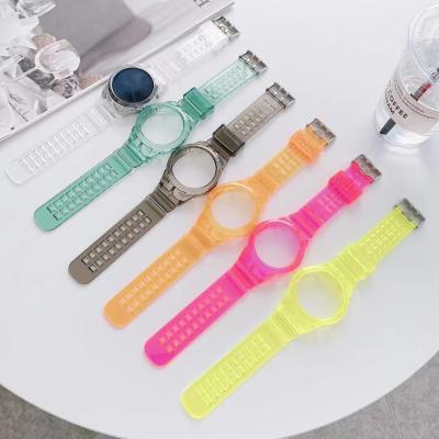 China GT 2 46mm Band Smart Watch Band Watch Shell Silicone Strap For Huawei For GT2 Waterpoor Wristband Sport Transparent Watch Band for sale