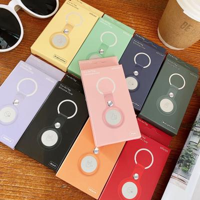 China High Quality Portable Accessory Silicone Case Anti-Scratch Tag Anti-fall Tag Air Protective Skin Cover For AirTags Key Finder Locator for sale