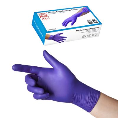 China Hospital / Laboratory / Light Industry / Household 510k Powder Free Disposable Non Sterile Nitrile Medical Exam Gloves for sale