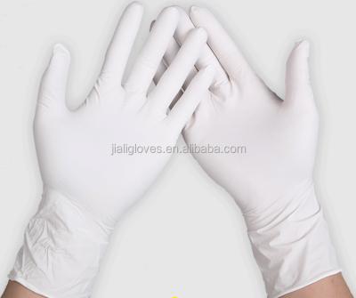 China Hospital / Lab / Industry Nitrile Gloves Disposable Non Sterile /dental White Gloves CE Approved for sale