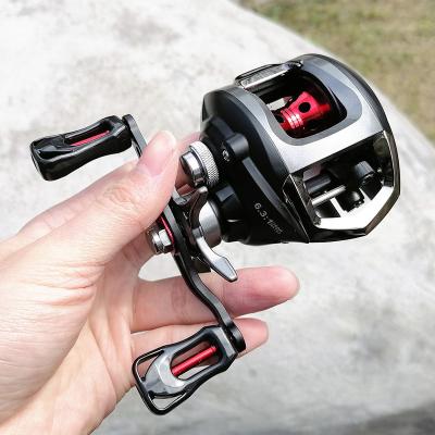 China LEFT HAND Fishing Baitcasting Reel 12+1BB Max Drag 10kg OEM Wholesale Fishing Reel 6.3:1 Baitcasting For Fishing Reel Freshwater for sale