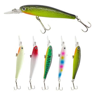 China ABS Long Tab Plastic Dish Floating Lure Wobblers Fishing Lures Hard Bait 5G/85MM Element Lead Bead Spinner Bait Lures for sale