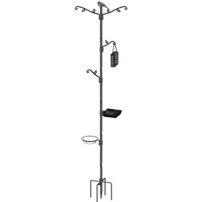 China Sustainable Metal bird feeder hanger Outdoor Attracting Metal Wild Bird Feeding Station for sale for sale