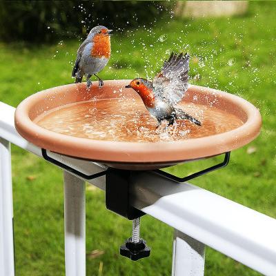 China Bird bath or water feeding Bird Bath Bowl Detachable  Amazon Hot selling water feeder  Wind proof Deck mounted Garden for sale