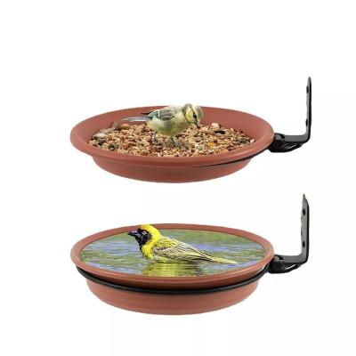 China Sustainable Bird Feeder Bath Tray Amazon Hot selling  Bird water feeder tray Wind proof Deck mounted for sale