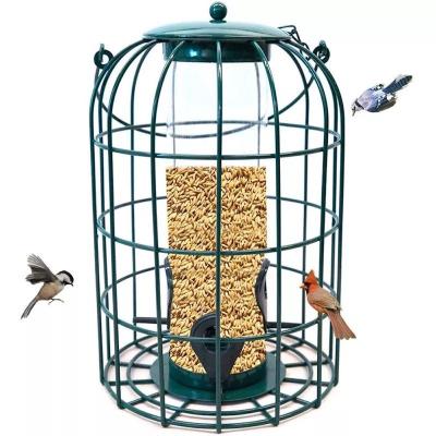 China Automatic Original Factory Bird Feeder Hanging New Metal Bird cage Feeders squirrel-Proof for outdoor or garden for sale