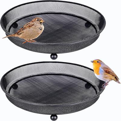 China Automatic Platform Bird Feeder Dish for Feeding Birds  That Feed Off The Ground  Durable and Compact  Ground Bird Feeder Tray for sale