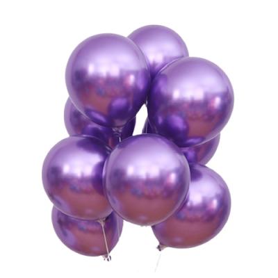 China Toy Metallic Chrome Gold Wedding Promotional Balloons 100 Pcs 12 Inch Helium Glossy Thicken Latex Balloons Party Decoration for sale