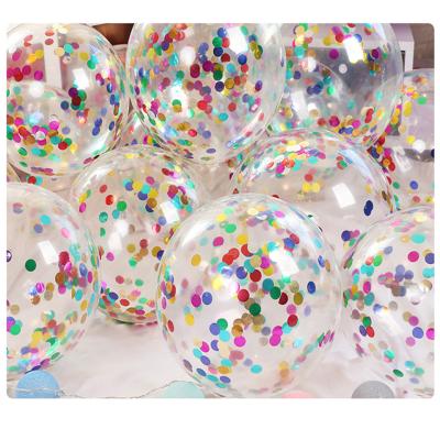 China Promotional Toy Clear Bubble Balloons for Party Decoration or Festival Gold Confetti Balloons for sale