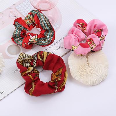 China 2021 Zhuyan Environmentally Friendly Women's Hair Accessories Hair Bands For Women Fashion Custom Headbands Floral Printing Scrunchies Wholesale for sale