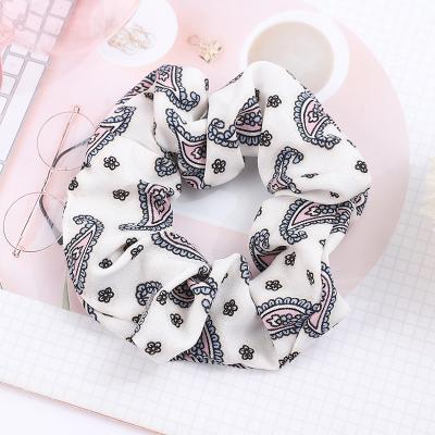 China 7 Color Print Designs Environmentally Friendly Hair Bands For Women Wholesale Fashion Women Print Hair Accessories Floral Hair Scrunchies Custom Headbands for sale